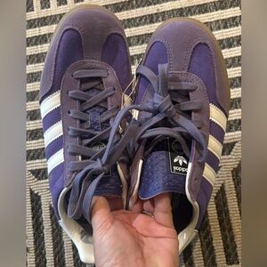 Adidas Purple and White Sneakers